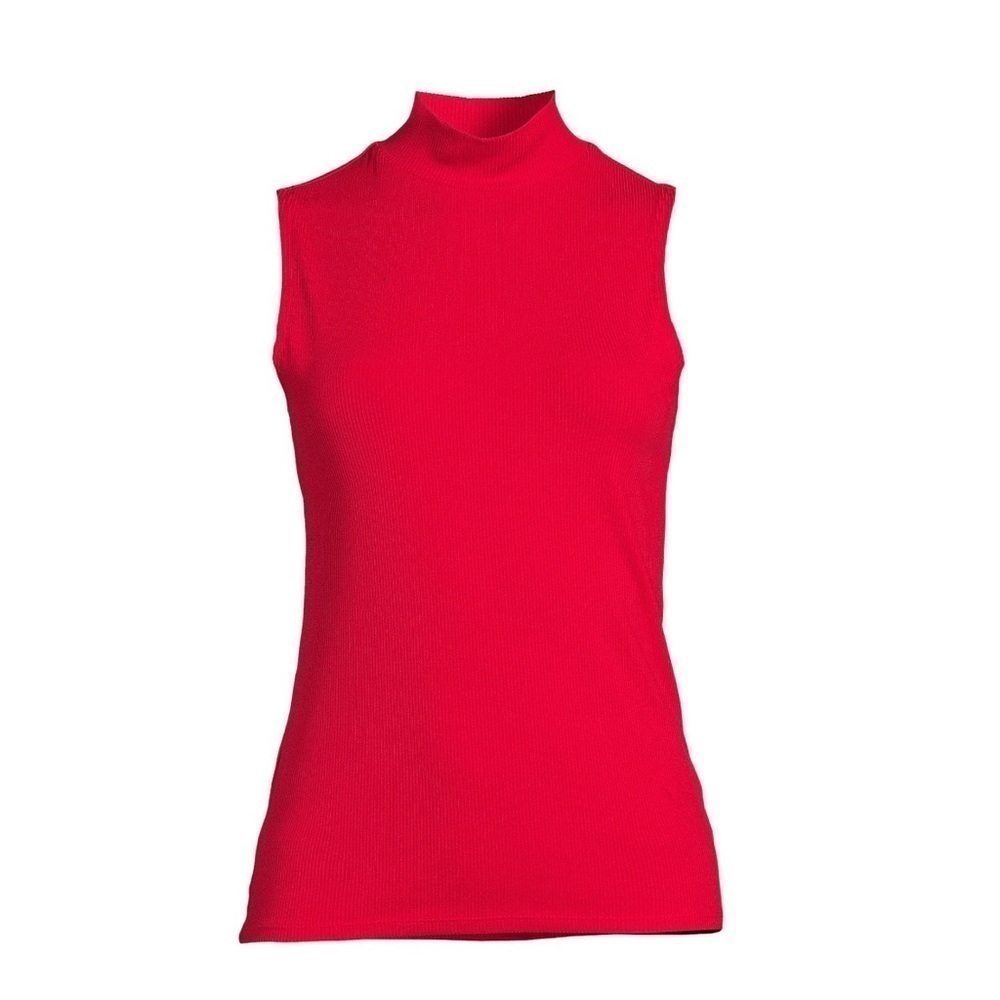 NO BOUNDARIES SLEEVELESS HIGH NECK RIBBED TOP SIZE XXL